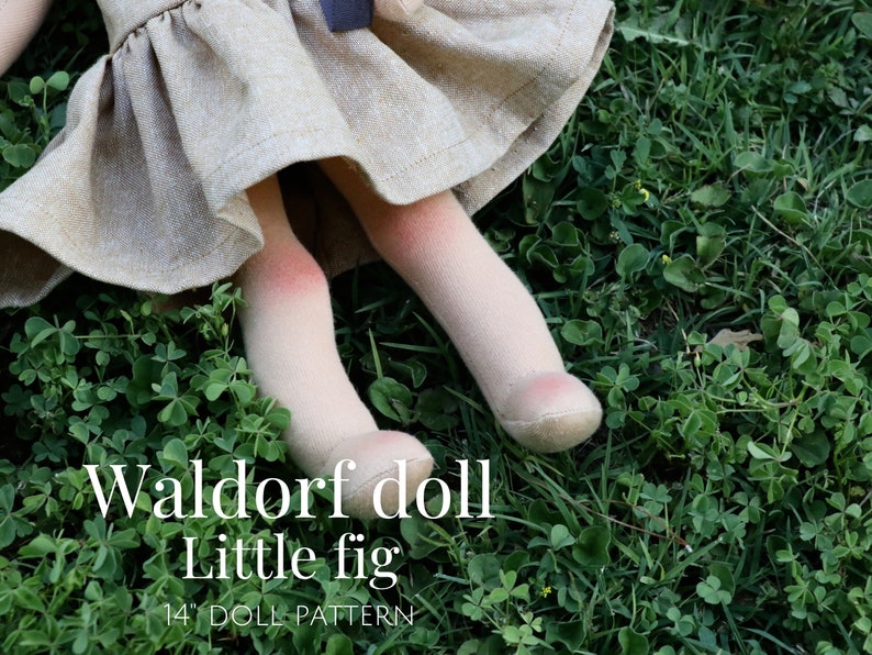 Waldorf doll pattern doll pattern Waldorf Dollmaking Simple Doll Pattern Little Fig Doll Pattern Fig and Me Sewing Doll Pattern. image 6