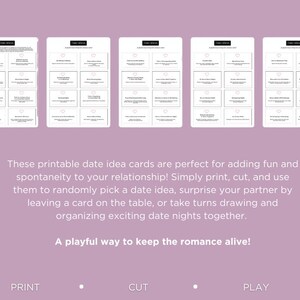 40 Date Night Printable Cards for Couples - Etsy