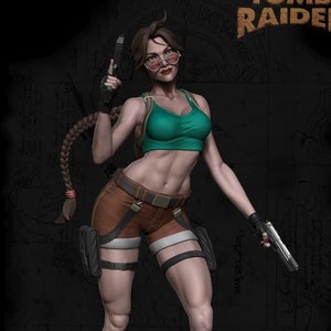 Tomb Raider Lara Croft 3D STL File – Iconic Game Character for 3D Printing