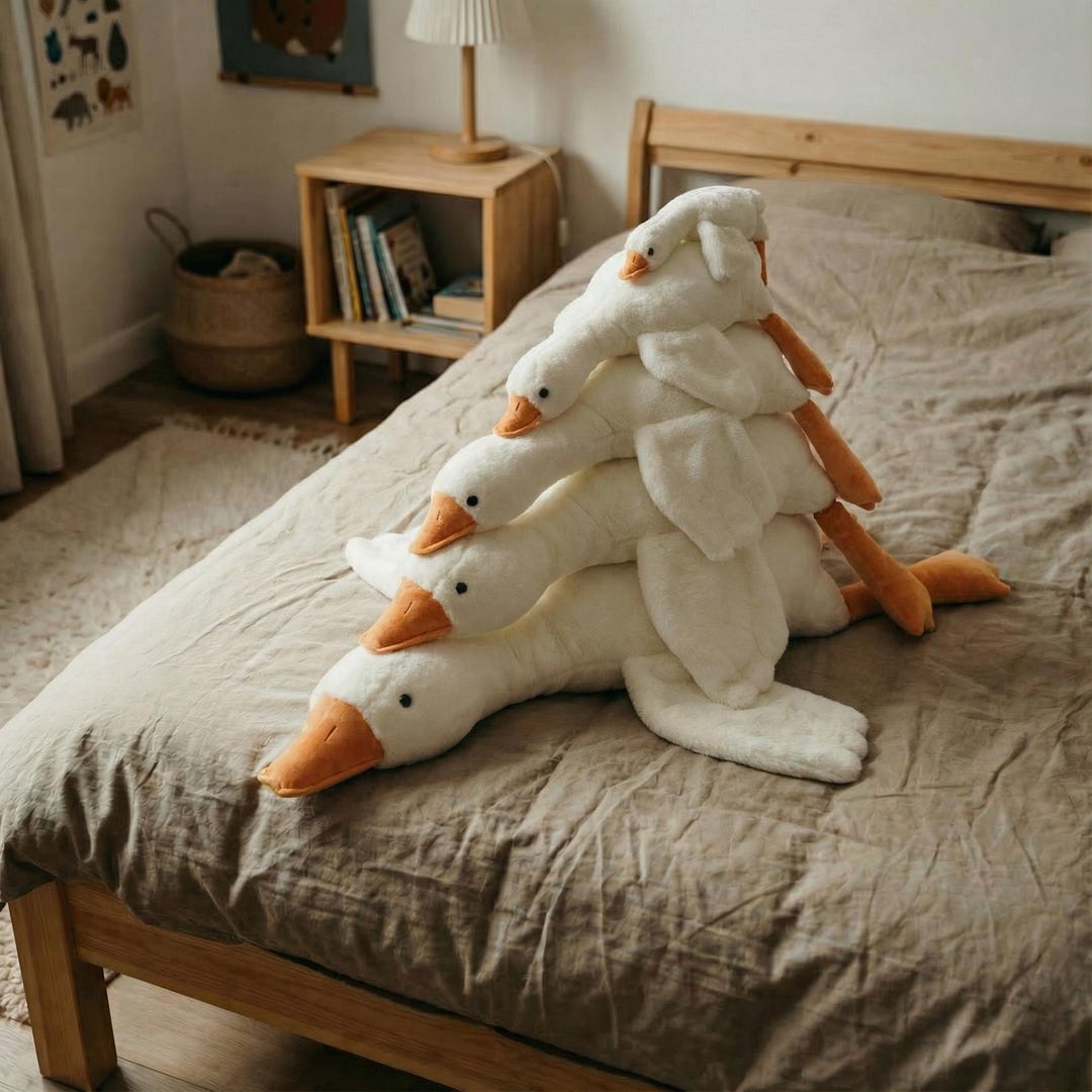 Stackable Plush Toy Stackable Goose Plush Toy – Soft Stuffed Animal Pillow - Etsy