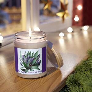Eucalyptus Lavender Herb Scented Candles, 9oz