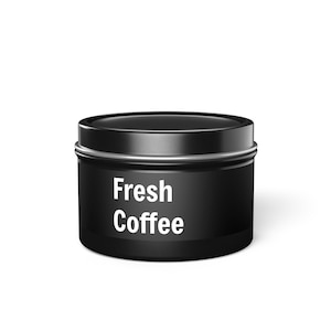 Fresh Coffee Scented Tin Candles