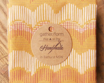 Pañuelo de algodón estampado / Pañuelo 100 % algodón / Hecho a mano en Australia / Cero residuos / Ecológico