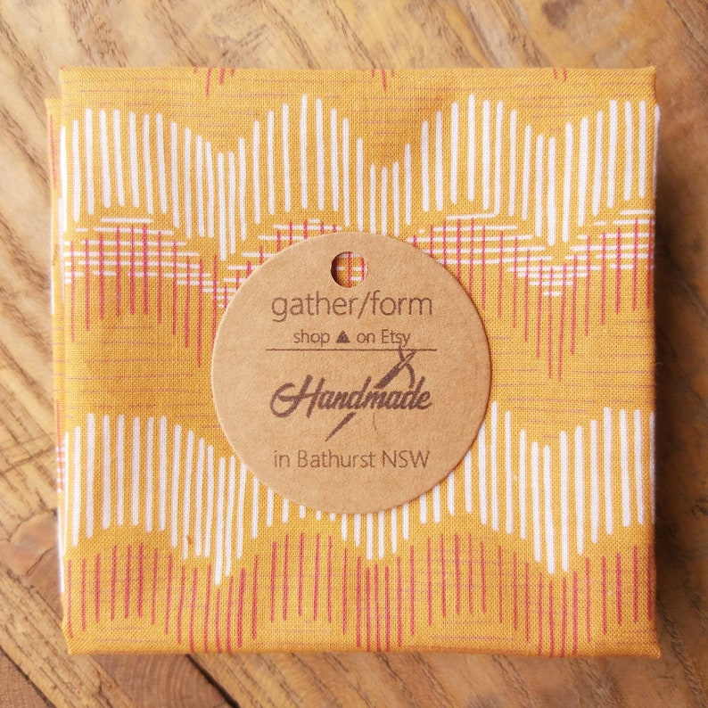 Zero Waste Eco Friendly Printed Cotton Handkerchief Australian Handmade 100/% Cotton Hanky