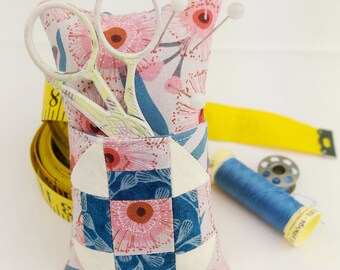 Pocket Pincushion | Scrap Patchwork Pincushion | Jocelyn Proust Fabric