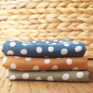 Spotty Double Gauze Handkerchief | 100% Cotton Hanky | 3 Colours | Australian Handmade | Zero Waste | Eco Friendly