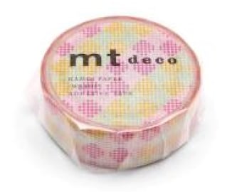 MT Washi Tape | Checkers Stripe Pink | Japanese Masking Tape