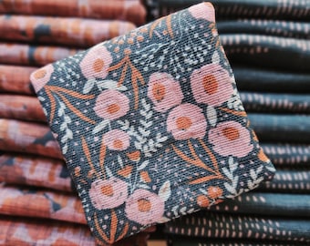 Pañuelo de gasa orgánica / Lovely Flora / Scarlet Soleil / Hecho a mano en Australia / Cero residuos / Ecológico