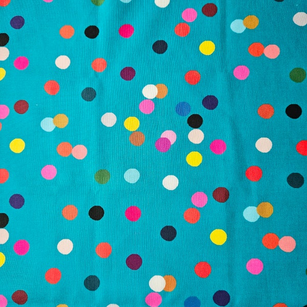 doops designs | Large Teal Confetti | 100% Cotton Linen