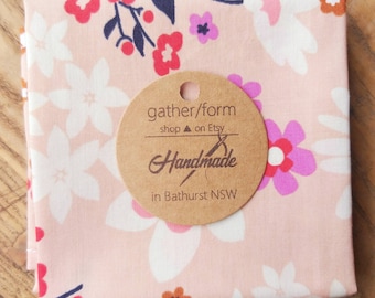 Pañuelo de algodón estampado / Pañuelo 100 % algodón / Hecho a mano en Australia / Cero residuos / Ecológico