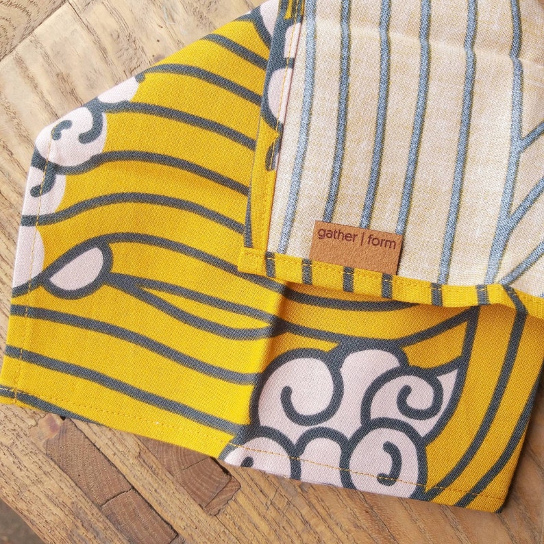Zero Waste Eco Friendly Printed Cotton Handkerchief Australian Handmade 100/% Cotton Hanky