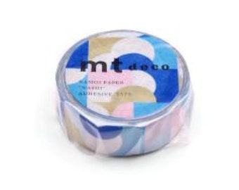 MT Washi Tape | Half Circle Pink Blue | Japanese Masking Tape