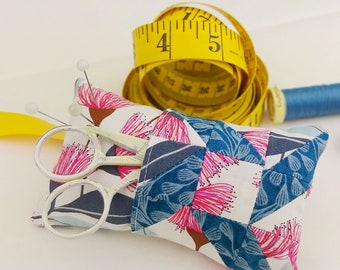 Pocket Pincushion | Scrap Patchwork Pincushion | Jocelyn Proust Fabric