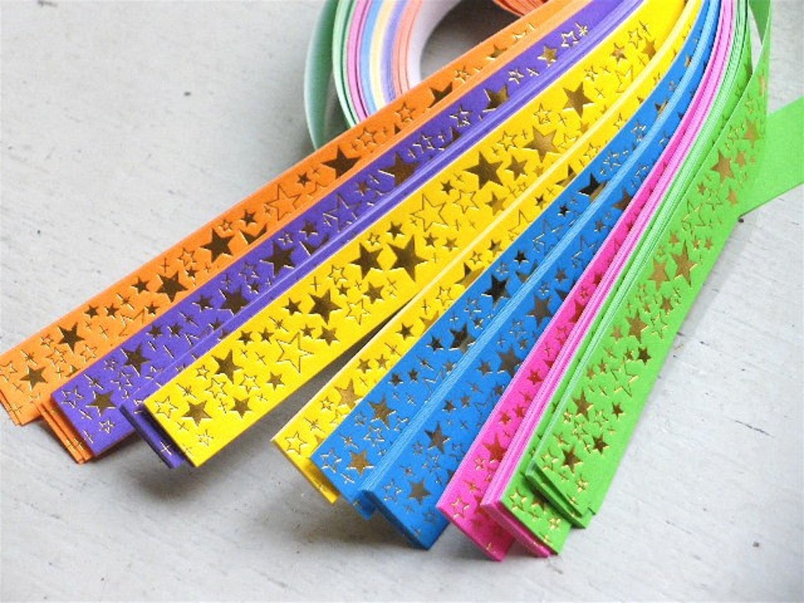 SALE Lucky Star Origami Folding Paper Strip 284.4 gold Etsy