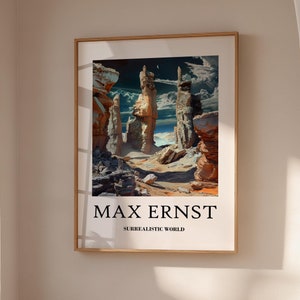 Max Ernst Poster with Frame - Surrealist Art as Max Ernst Print Ready to Hang, True to Original, Surrealism, Ernst Print