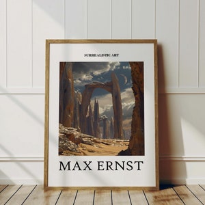 Max Ernst Poster with Frame - Surrealist Art as Max Ernst Print, Ready to Hang, Surrealism, Ernst Print