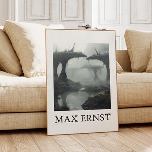Max Ernst Poster with Frame - Surrealist Art as Max Ernst Print Ready to Hang, True to Original, Surrealism, Ernst Print