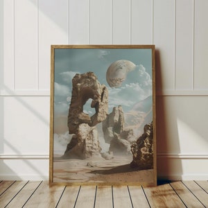 Max Ernst Poster - Other World, Surrealist Art as Max Ernst Print with Frame, Ready to Hang, Surrealism, Ernst Print