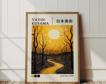 草間彌生ポスター フレームありとフレームなし - Japandi ウォール