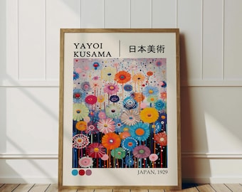 草間彌生ポスター フレームありとフレームなし - Japandi ウォール