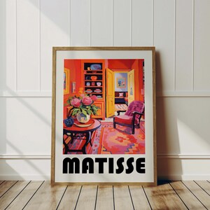 Henri Matisse Poster Framed - Colorful Wall Art as Matisse Museum Print, OpenWindow Matisse Print, Inspired Art Print, Vintage