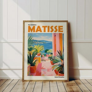 Henri Matisse Poster Framed - Colorful Wall Art as Matisse Museum Print, Matisse Print, Inspired Art Print