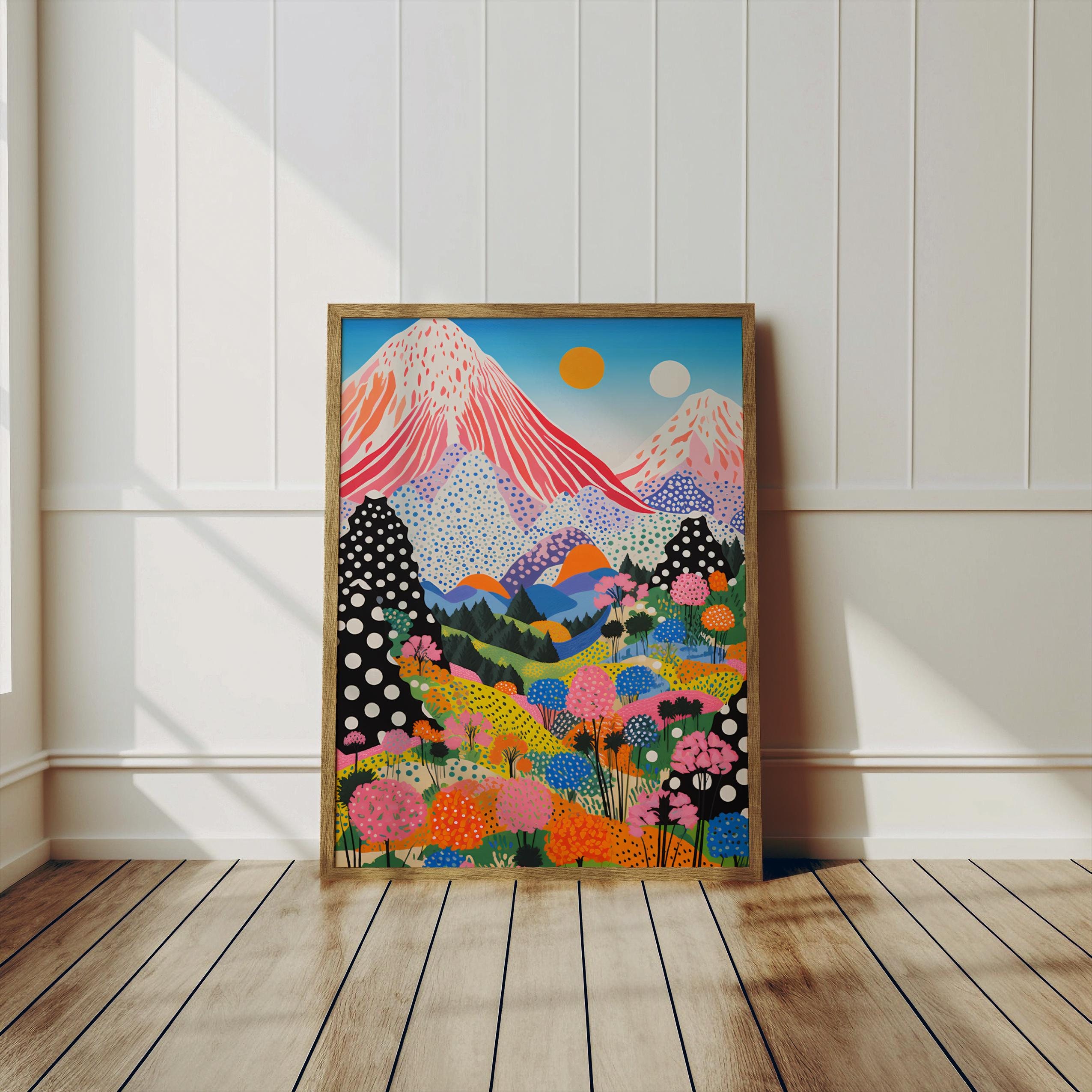 草間彌生ポスター フレームありとフレームなし - Japandi ウォール