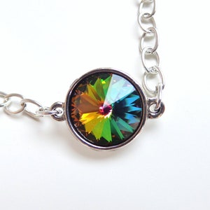 Vitral Swarovski Crystal Rivoli Bracelet - Rainbow crystal bracelet - Arm Candy