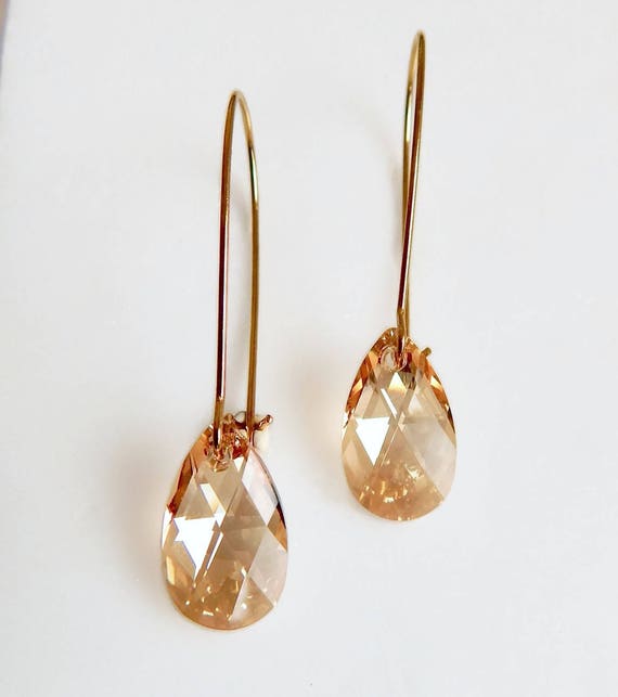 Etsy swarovski crystal earrings discount