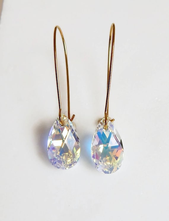 Iridescent 2024 crystal earrings