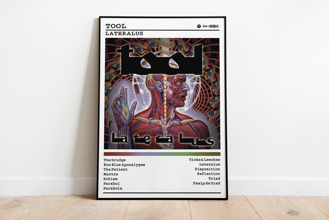 Tool Poster Print | Lateralus Album Poster | Music Poster | Album Cover ...