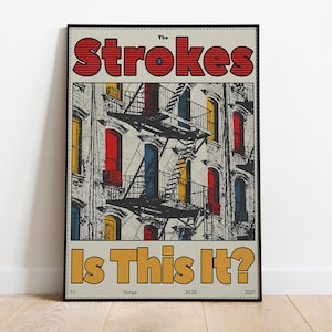 Póster de The Strokes / Póster de artista / Regalo musical / Decoración de pared / Decoración de habitación
