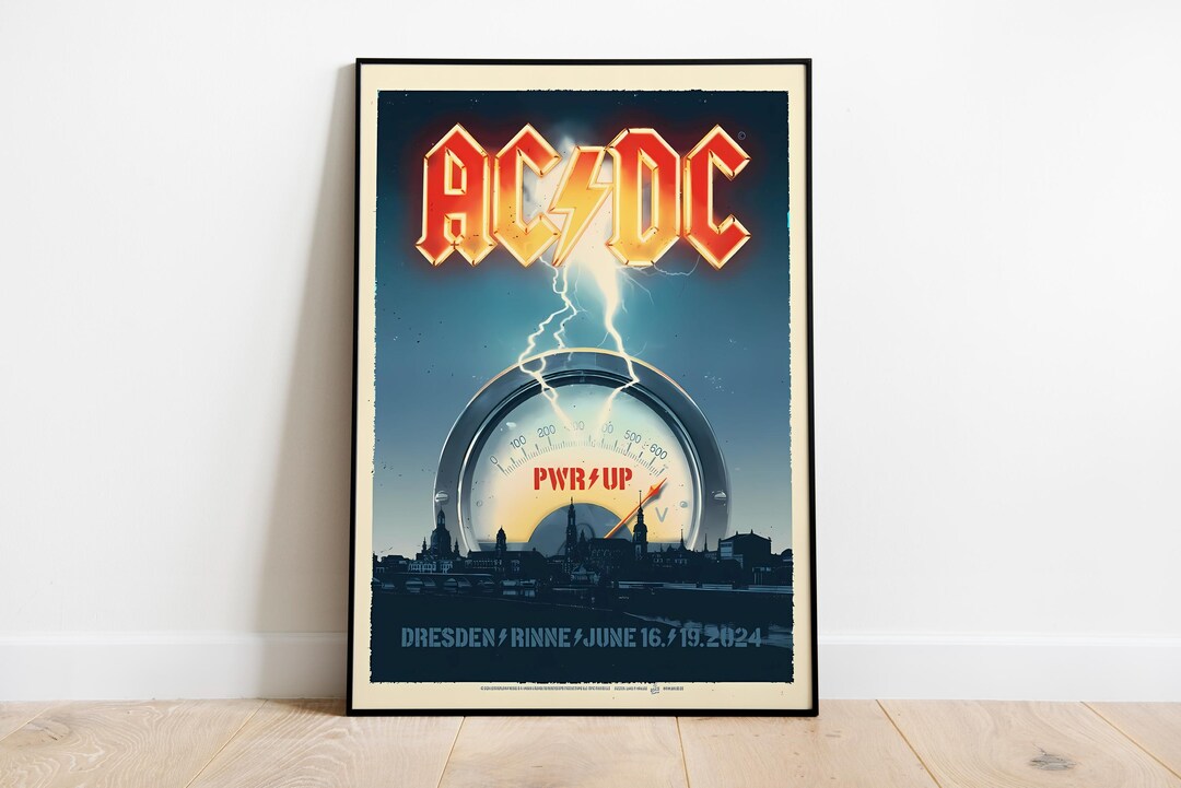 AC/DC Poster Print | Artist Poster | Music Gift | Wall Decor | Room ...