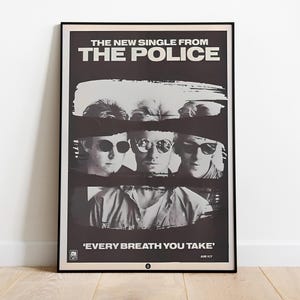 Die Polizei Poster Druck | Künstler Poster | Musik Geschenk | Wanddekoration | Raumdekor
