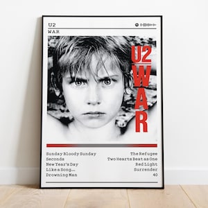 U2 Posterdruck | Krieg Album Poster | Musik Poster | Album Cover Poster | Wanddekoration | Musik Geschenk | Raumdekor