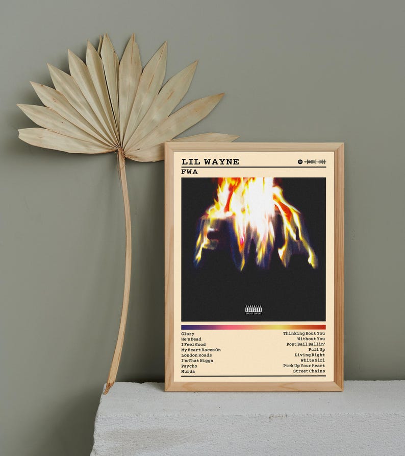 Lil Wayne Poster Print FWA Album Poster Music Poster Album Cover Poster