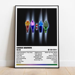 Chris Brown Poster | 11:11 Album Poster | Musik Poster | Album Cover Poster | Wanddekoration | Musik Geschenk | Raumdekor