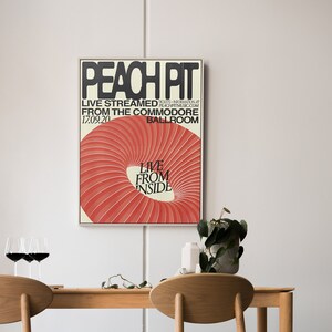 Peach Pit Poster Print Artist Poster Music Gift Wall Decor Room Decor ...
