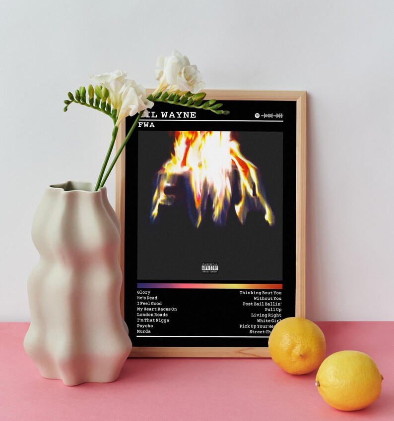 Lil Wayne Poster Print FWA Album Poster Music Poster Album Cover Poster