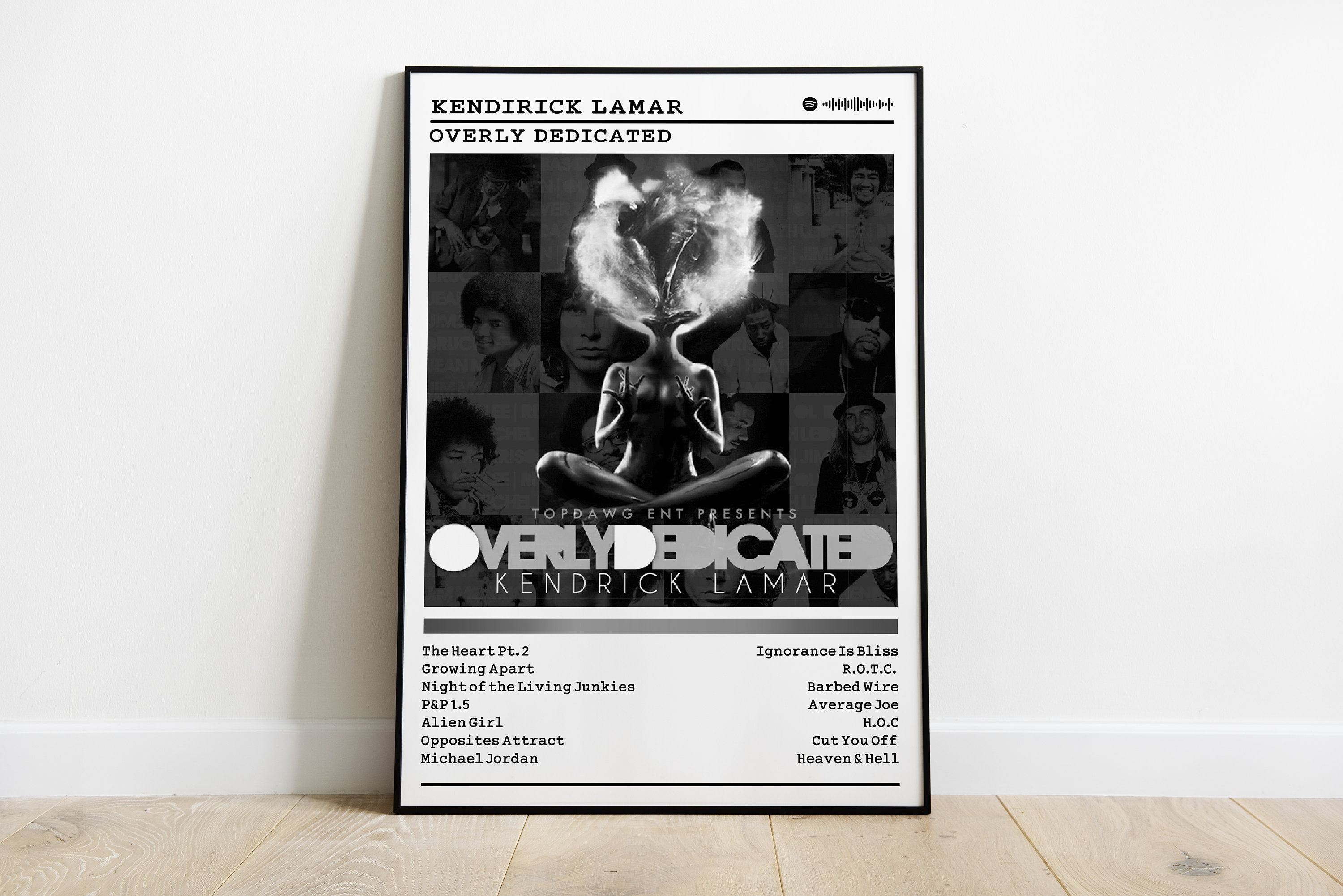 Kendrick Lamar Poster Print | Overly Dedicated Album Poster 