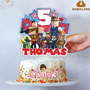 Printable Video Game Boy Cake Topper, Boy Birthday Party Decorations Digital, Gamer Birthday Party Cupcake Toppers