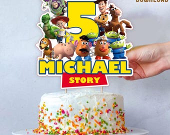 Custom Toy Story Birthday Cake Topper: Family Decor (Digital Download)