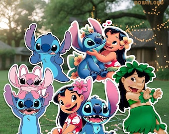 Lilo & Stitch-verjaardagsknipsel: Hawaiiaanse feestdecoraties (pdf-download)