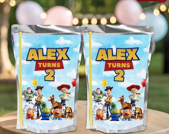 Personalized Toy Story Capri Sun Labels: Birthday Party Favors (Digital Download)