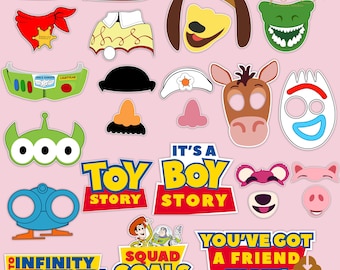Accessoires pour photomaton Toy Story : imprimables pour fête d'anniversaire (téléchargement numérique)