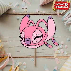 Lilo and Stitch Photo Props Instant Download, Printable Lilo Stitch Picture Frame, Stitch Birthday Decor, Stitch Lilo Birthday Party Theme