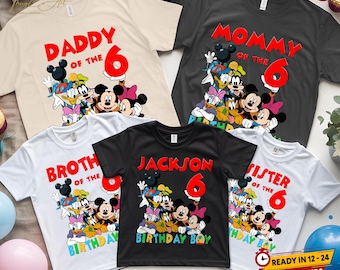 Mickey Clubhouse Shirt PNG: Custom Birthday Party Design (Digital Download