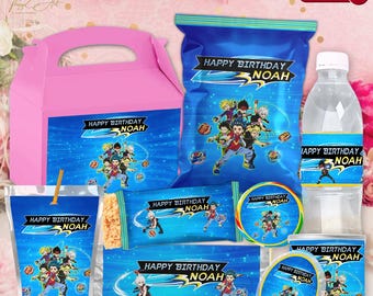 Paquete de fiesta de cumpleaños de Beyblade: Decoración personalizada (descarga digital)