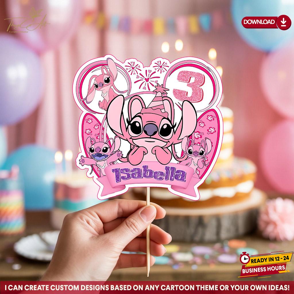 Lilo En Stitch Cake Topper - Tot 7,9 Cm / Cake Lilo En Stitch Cake Topper - Tot 7,9 Cm / Cake