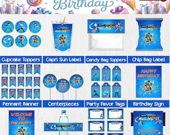 Beyblade Birthday Party Decor: Digital Download Party Set